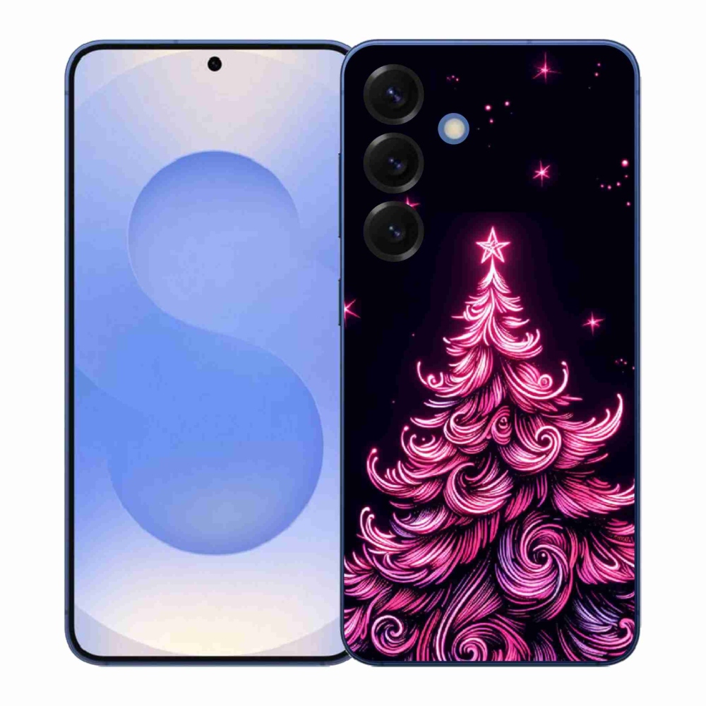 Gélový kryt mmCase na Samsung Galaxy S26+ - neónový vianočný stromček 2