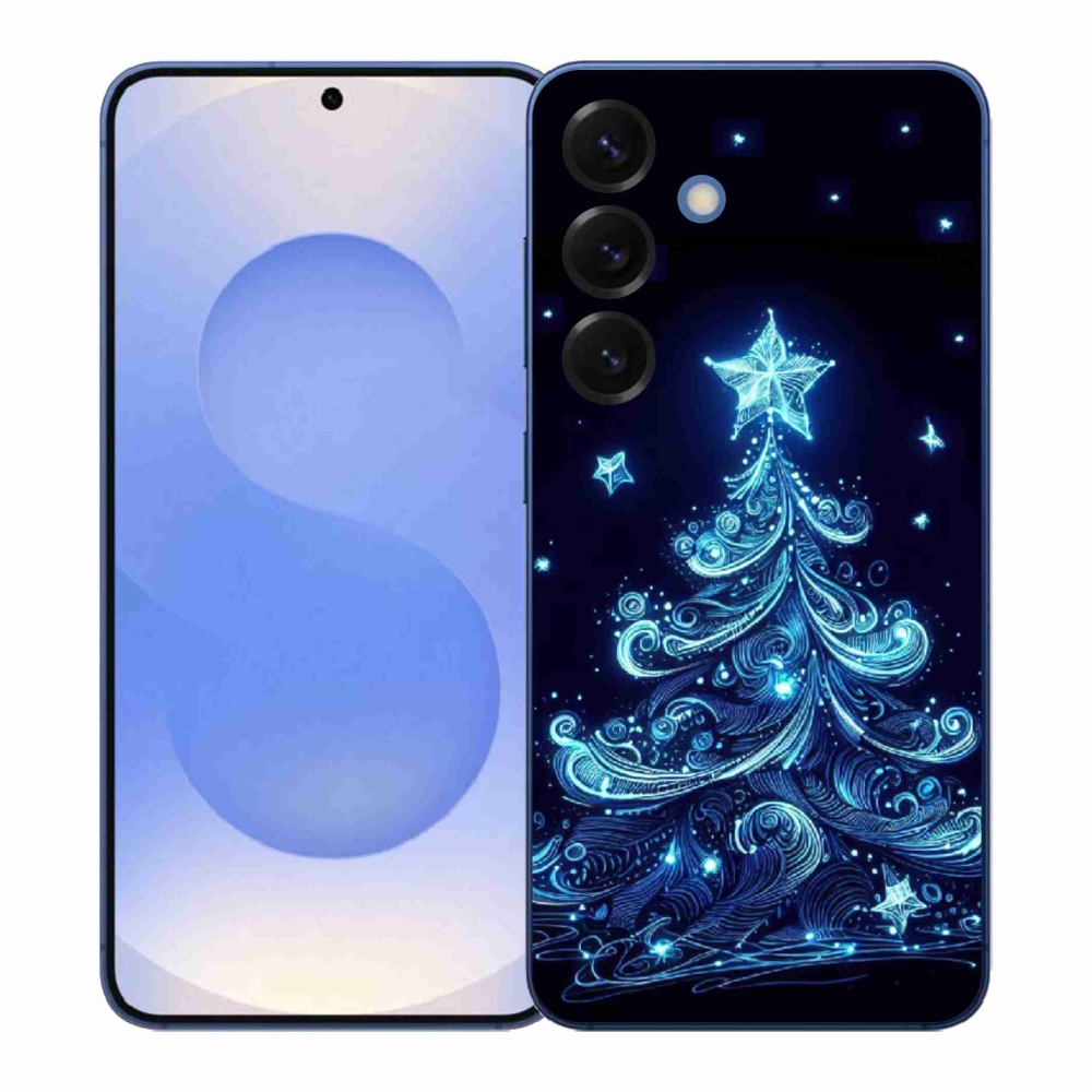 Gélový kryt mmCase na Samsung Galaxy S26+ - neónový vianočný stromček 4