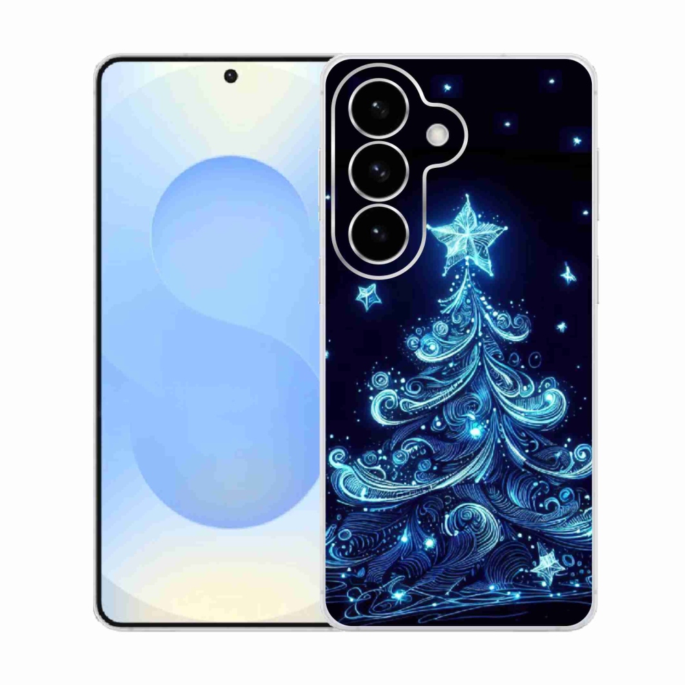 Gélový kryt mmCase na Samsung Galaxy S26 - neónový vianočný stromček 4