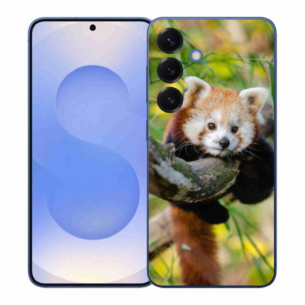 Gélový kryt mmCase na Samsung Galaxy S26+ - panda červená