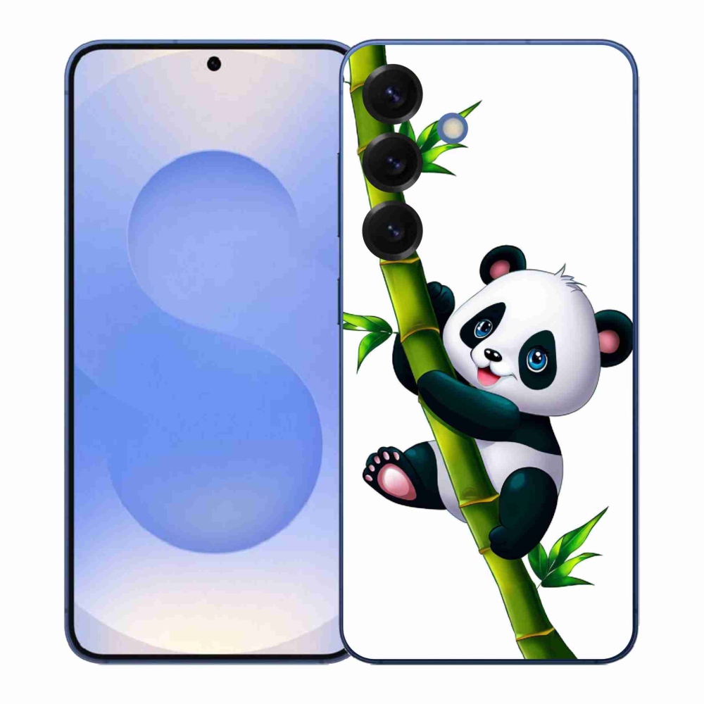 Gélový kryt mmCase na Samsung Galaxy S26+ - panda na bambuse