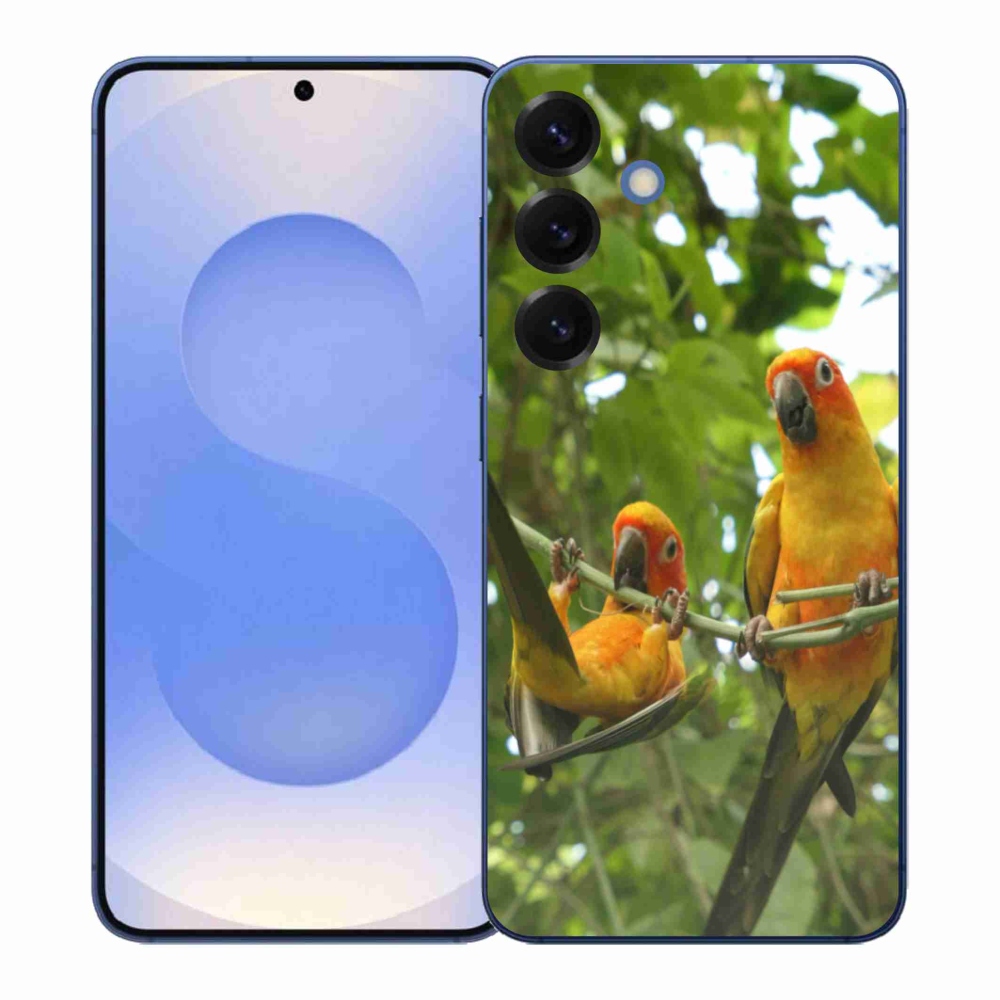 Gélový kryt mmCase na Samsung Galaxy S26+ - papagáje aratingy