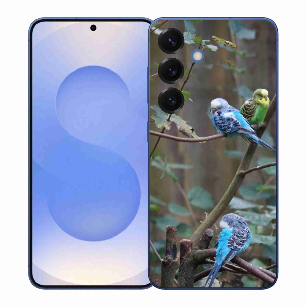 Gélový kryt mmCase na Samsung Galaxy S26+ - papagáje na vetve