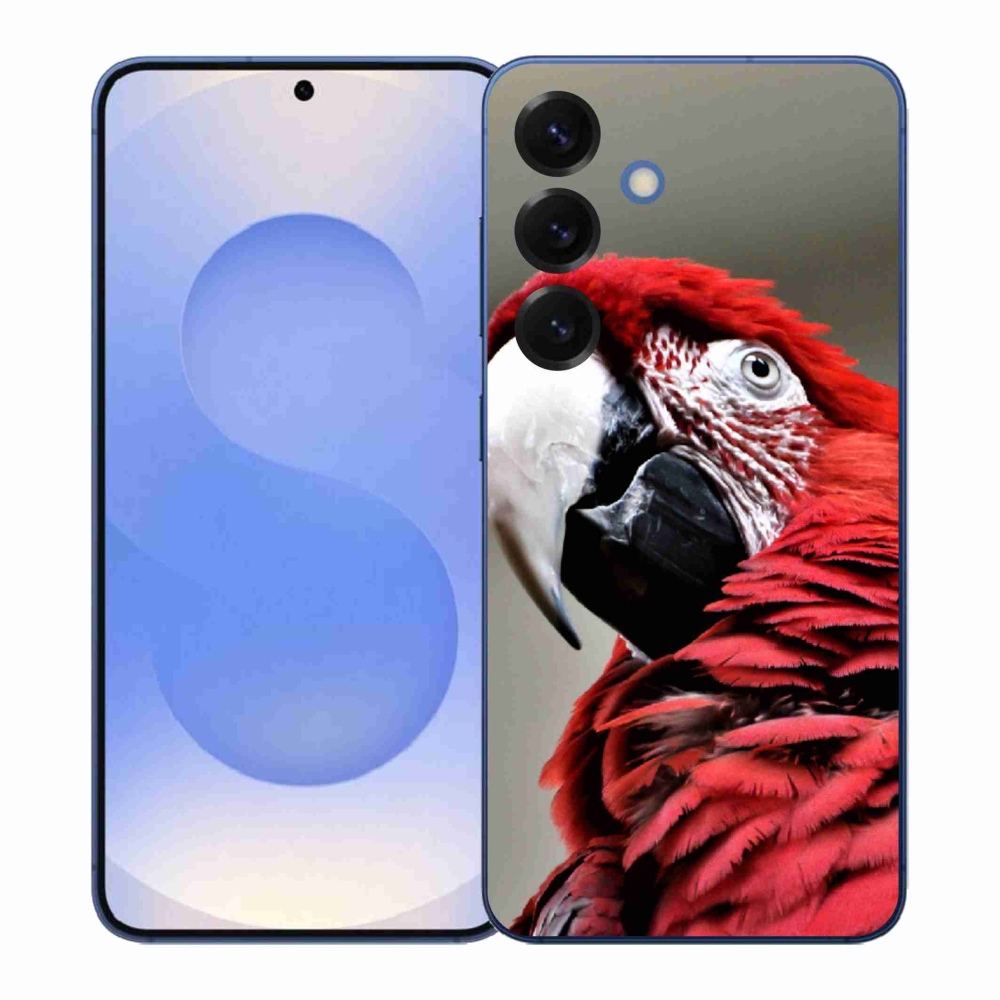 Gélový kryt mmCase na Samsung Galaxy S26+ - papagáj ara červený