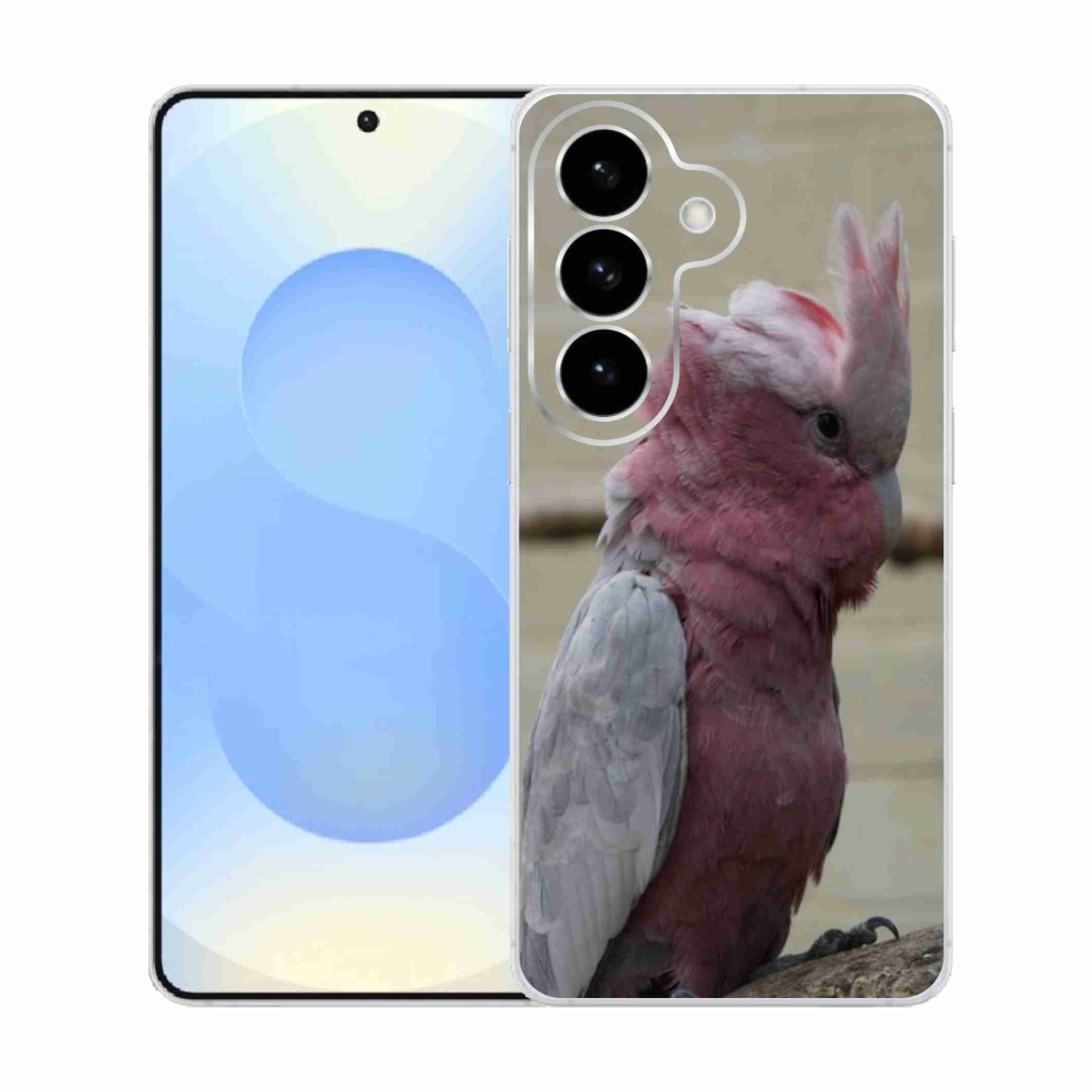 Gélový kryt mmCase na Samsung Galaxy S26 - papagáj kakadu ružový