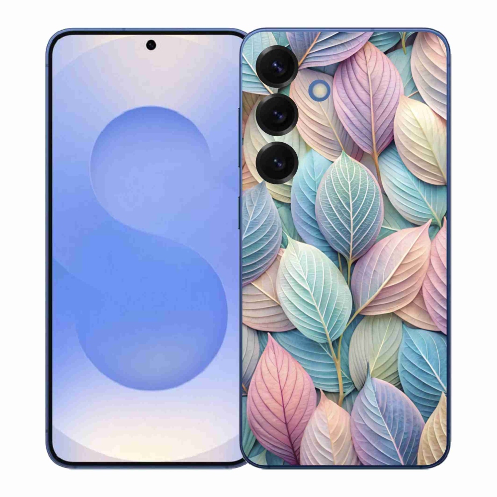 Gélový kryt mmCase na Samsung Galaxy S26+ - pastelové listy