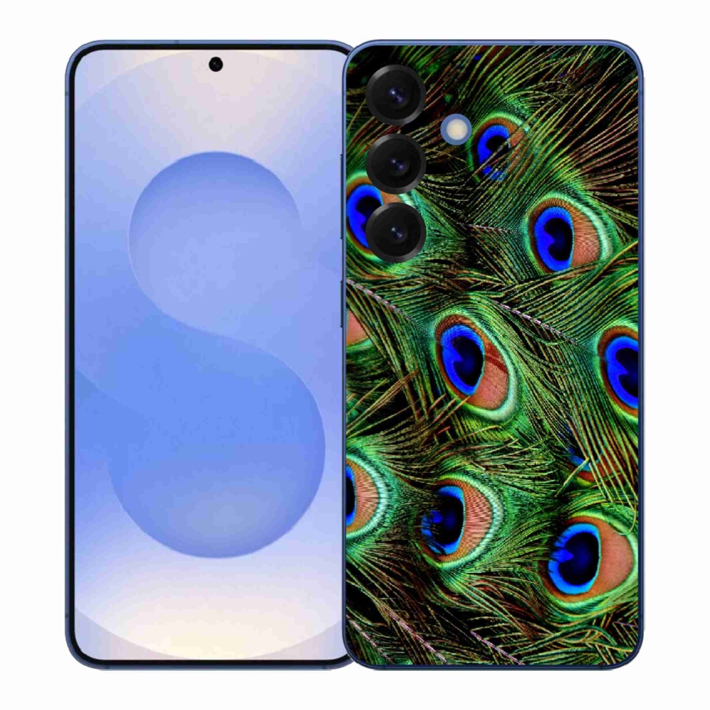 Gélový kryt mmCase na Samsung Galaxy S26+ - pávie perie