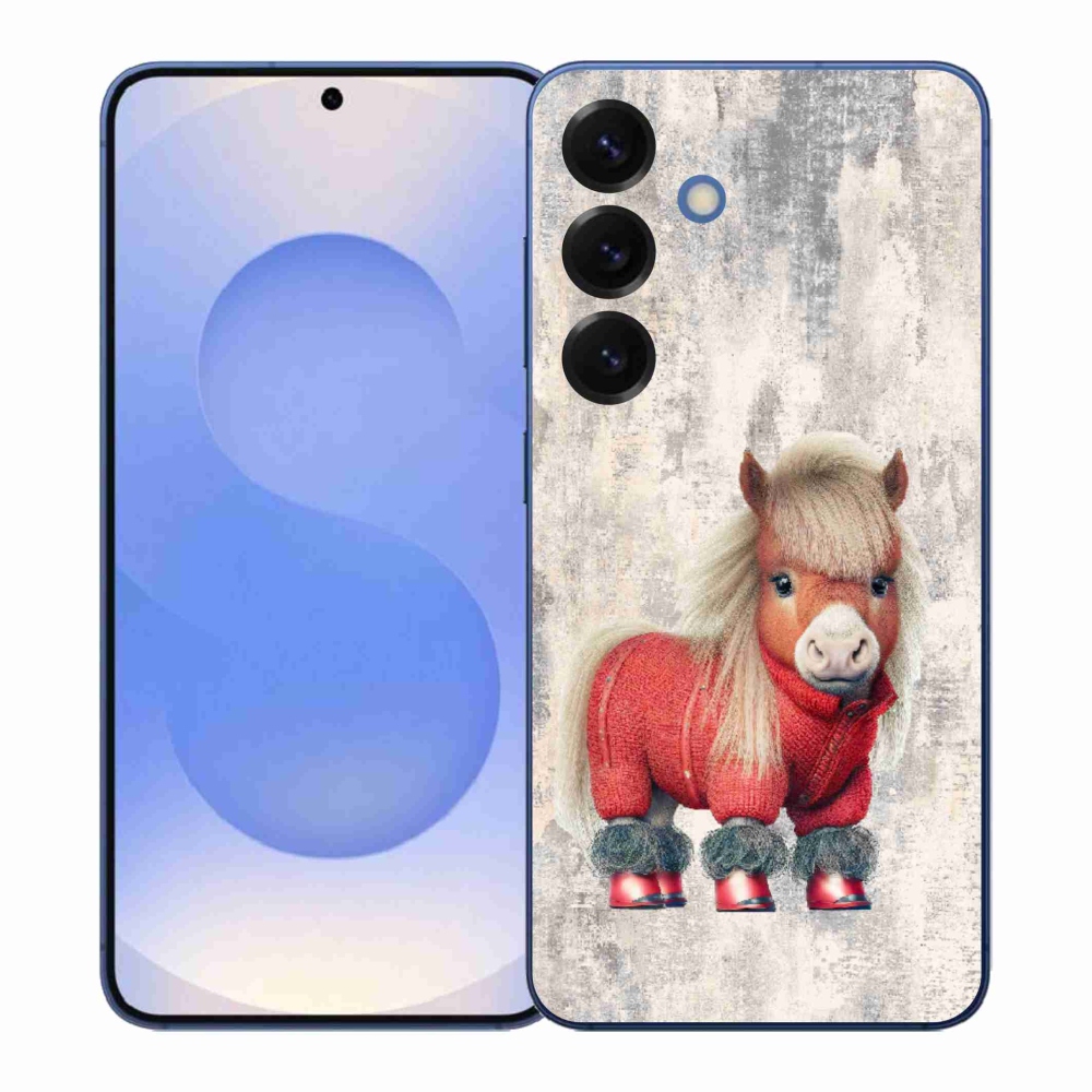 Gélový kryt mmCase na Samsung Galaxy S26+ - poník vo svetri