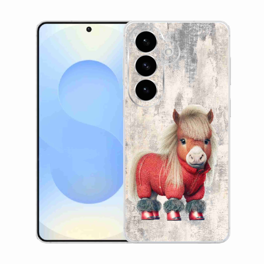 Gélový kryt mmCase na Samsung Galaxy S26 - poník vo svetri