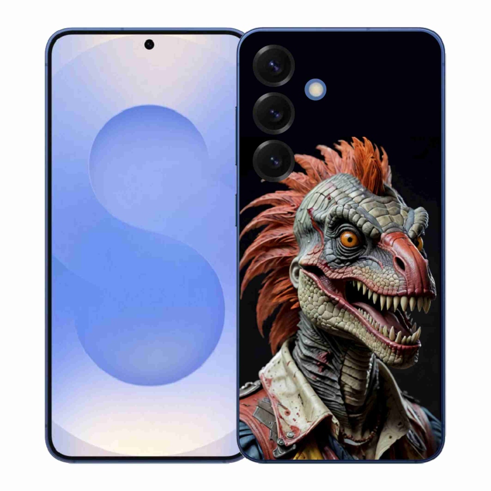 Gélový kryt mmCase na Samsung Galaxy S26+ - punk dinosaurus