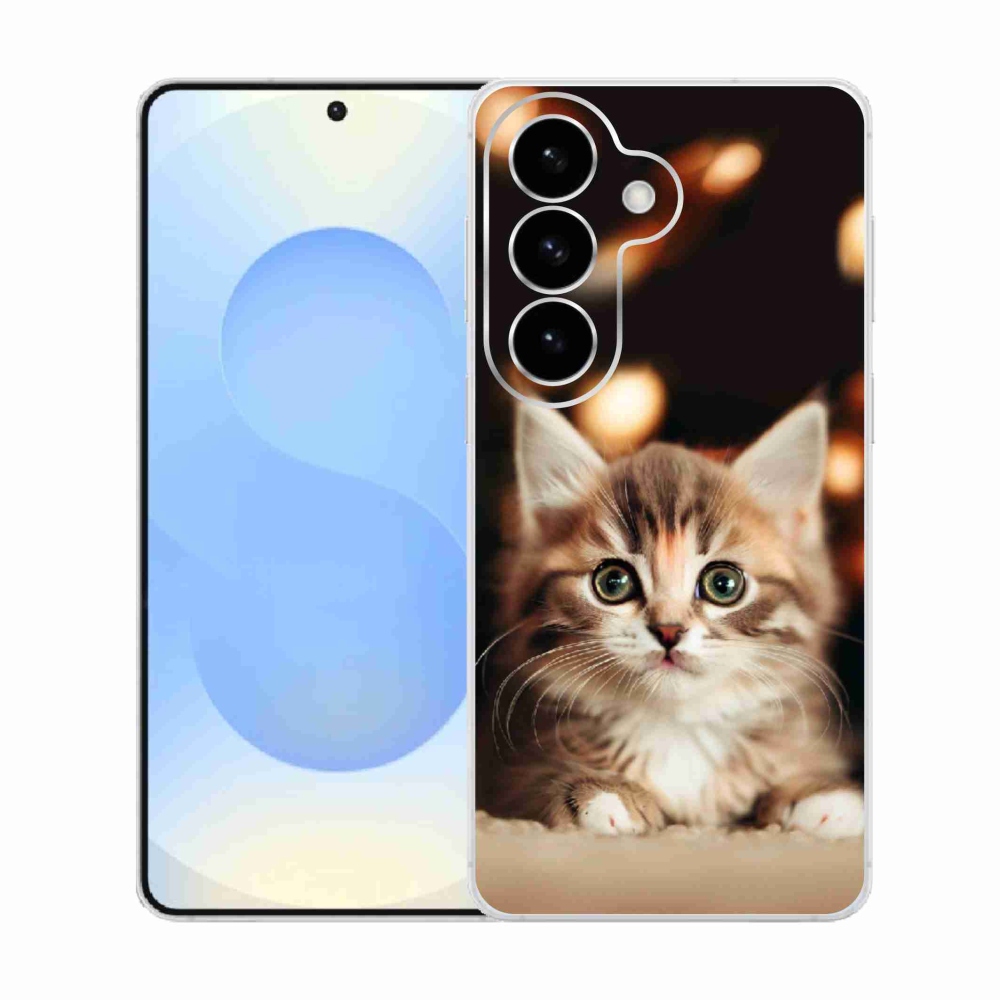 Gélový kryt mmCase na Samsung Galaxy S26 - roztomilé mačiatko 2