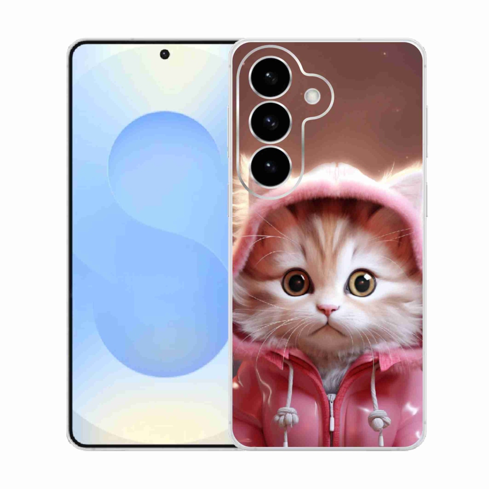 Gélový kryt mmCase na Samsung Galaxy S26 - roztomilé mačiatko 3