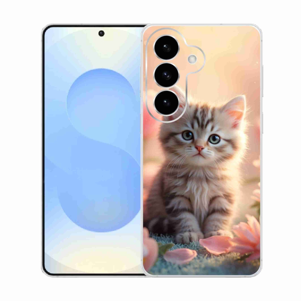 Gélový kryt mmCase na Samsung Galaxy S26 - roztomilé mačiatko 8