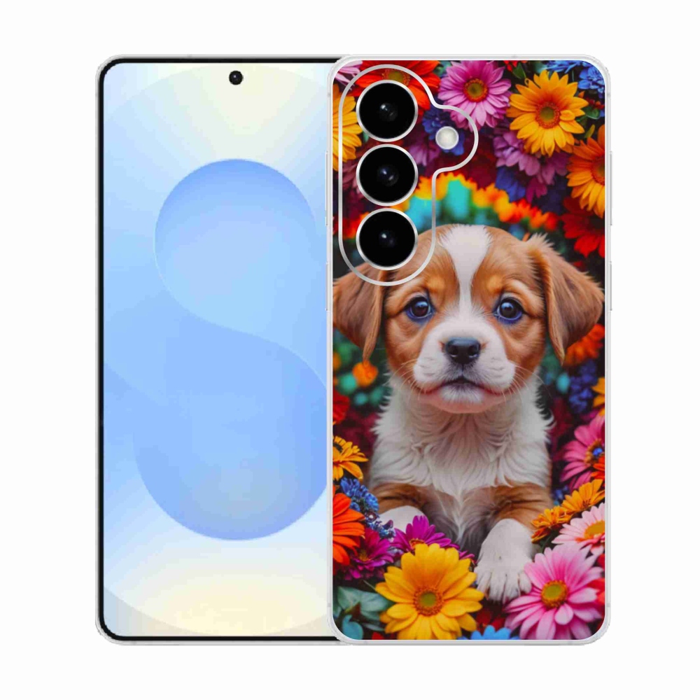 Gélový kryt mmCase na Samsung Galaxy S26 - roztomilé šteňa