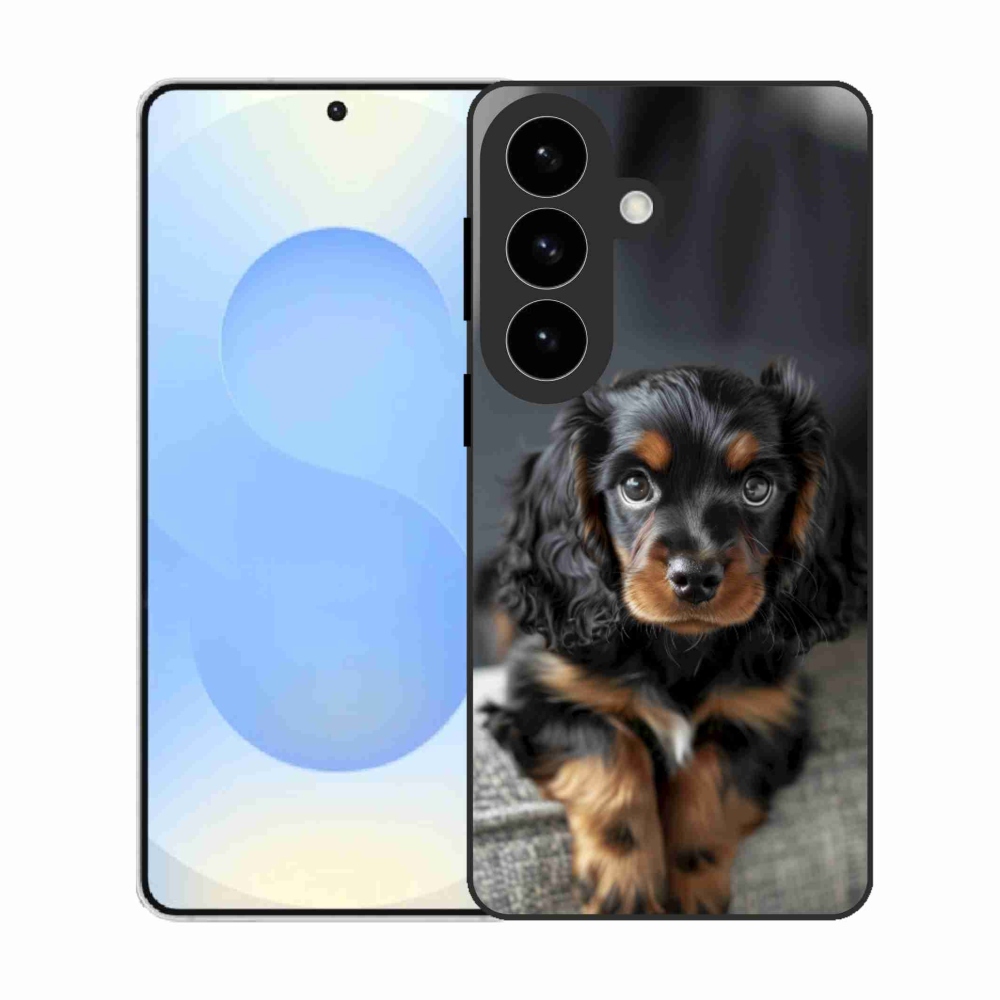 Gélový kryt mmCase na Samsung Galaxy S26 - roztomilý dlhosrstý jazvečík