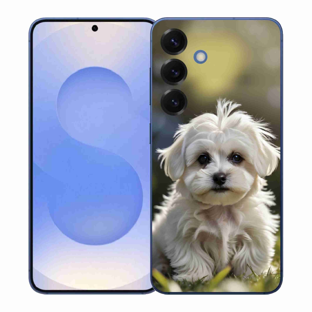 Gélový kryt mmCase na Samsung Galaxy S26+ - roztomilý maltézsky psík