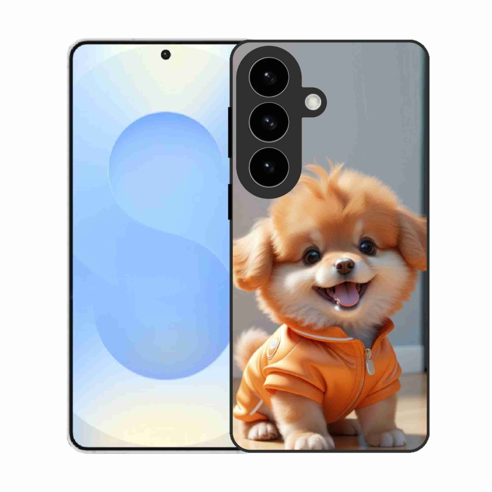 Gélový kryt mmCase na Samsung Galaxy S26 - roztomilý pomeranian v mikine