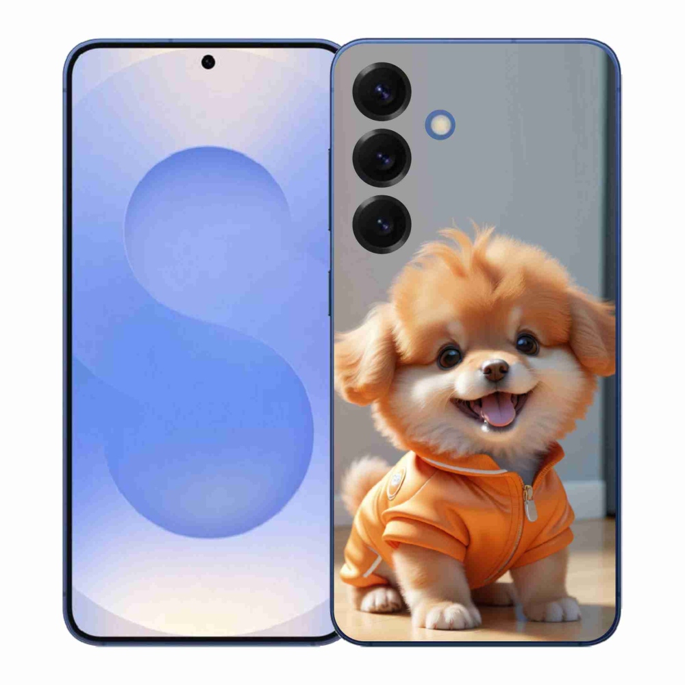 Gélový kryt mmCase na Samsung Galaxy S26+ - roztomilý pomeranian v mikine