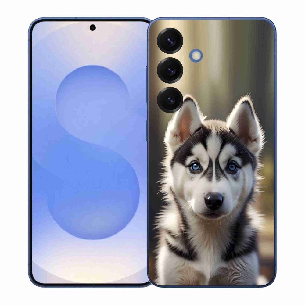 Gélový kryt mmCase na Samsung Galaxy S26+ - roztomilý sibírsky husky
