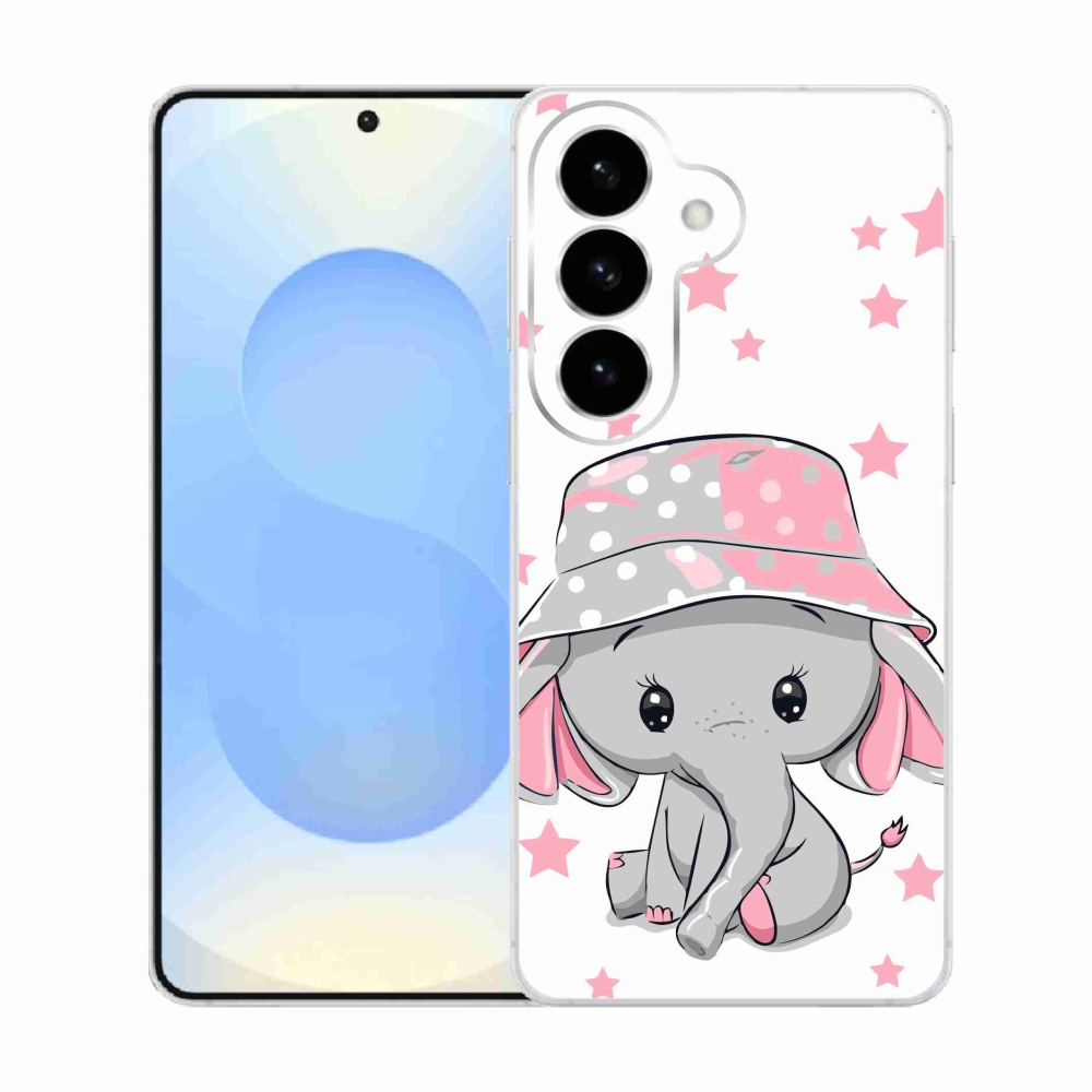 Gélový kryt mmCase na Samsung Galaxy S26 - ružový slon