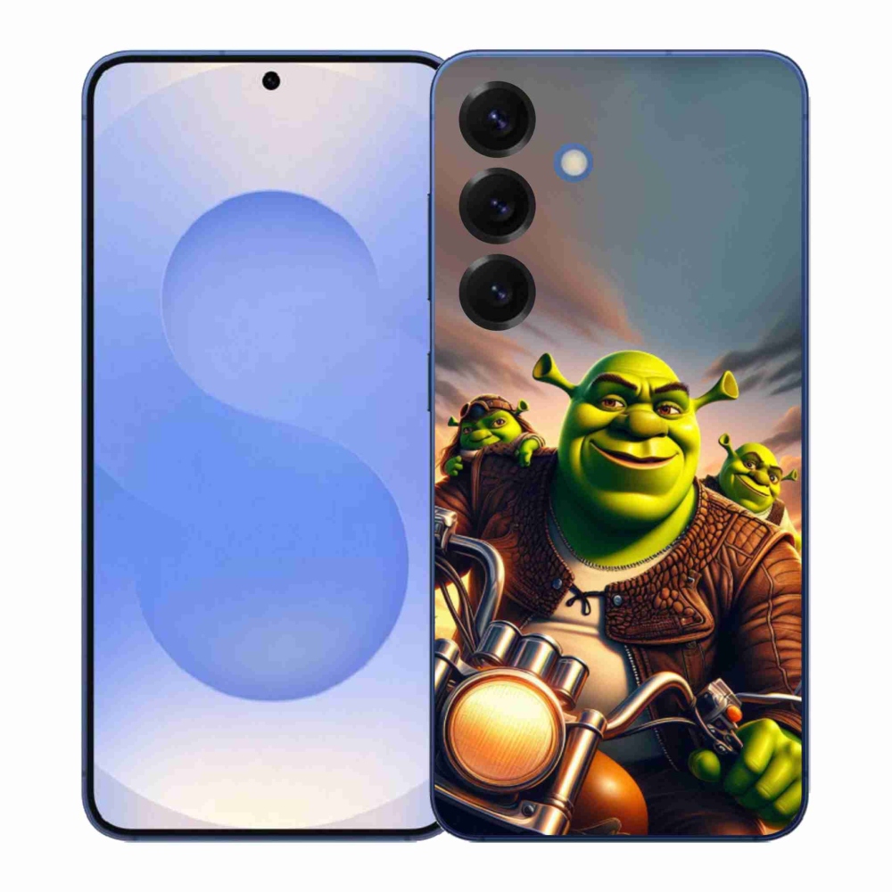 Gélový kryt mmCase na Samsung Galaxy S26+ - shrek na motorke