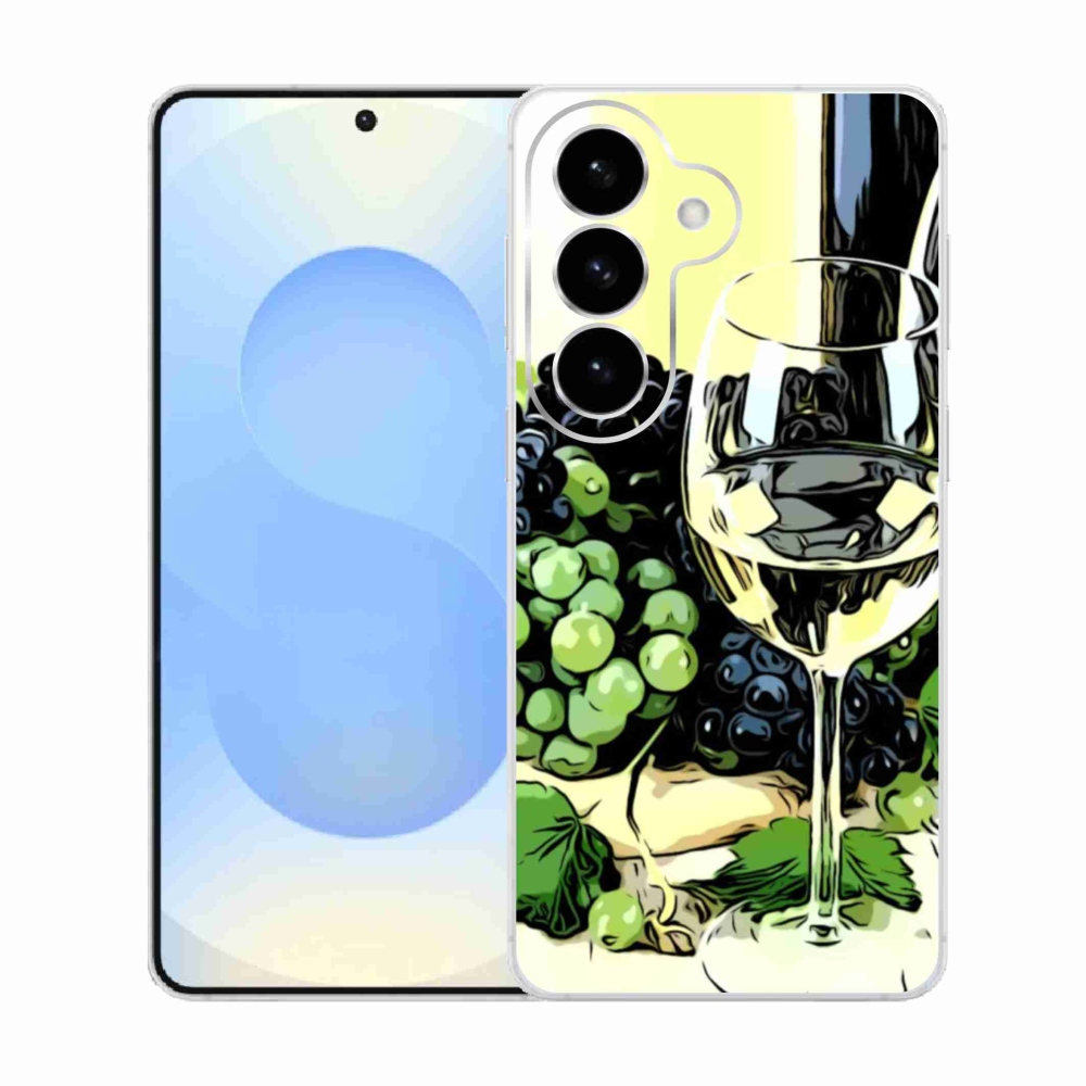 Gélový kryt mmCase na Samsung Galaxy S26 - pohár vína