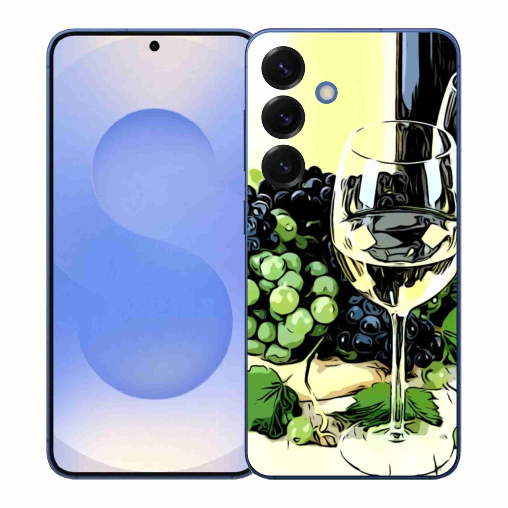 Gélový kryt mmCase na Samsung Galaxy S26+ - pohár vína