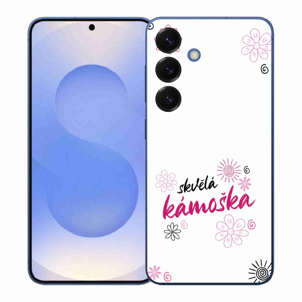 Gélový kryt mmCase na Samsung Galaxy S26+ - skvelá kamoška biele pozadie