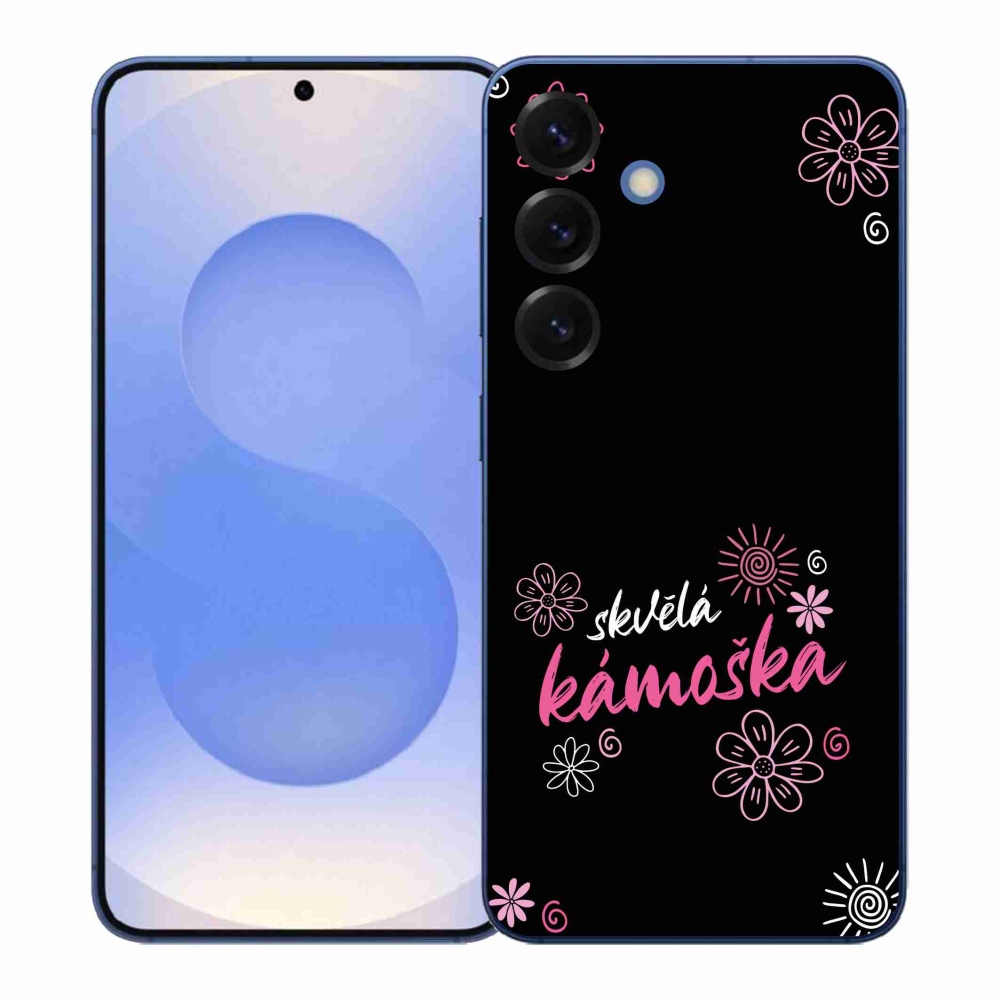 Gélový kryt mmCase na Samsung Galaxy S26+ - skvelá kamoška čierne pozadie