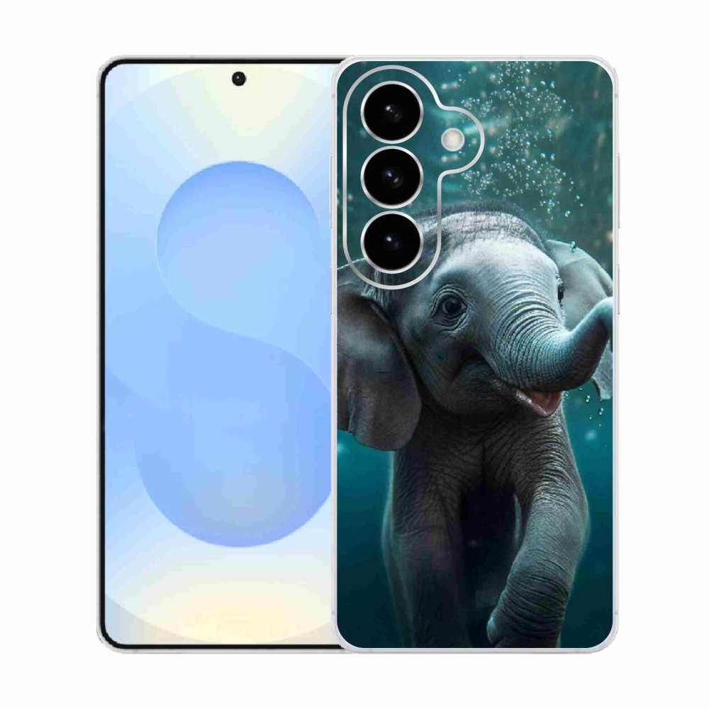 Gélový kryt mmCase na Samsung Galaxy S26 - sloník pod vodou