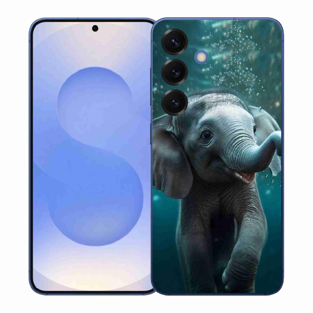 Gélový kryt mmCase na Samsung Galaxy S26+ - sloník pod vodou