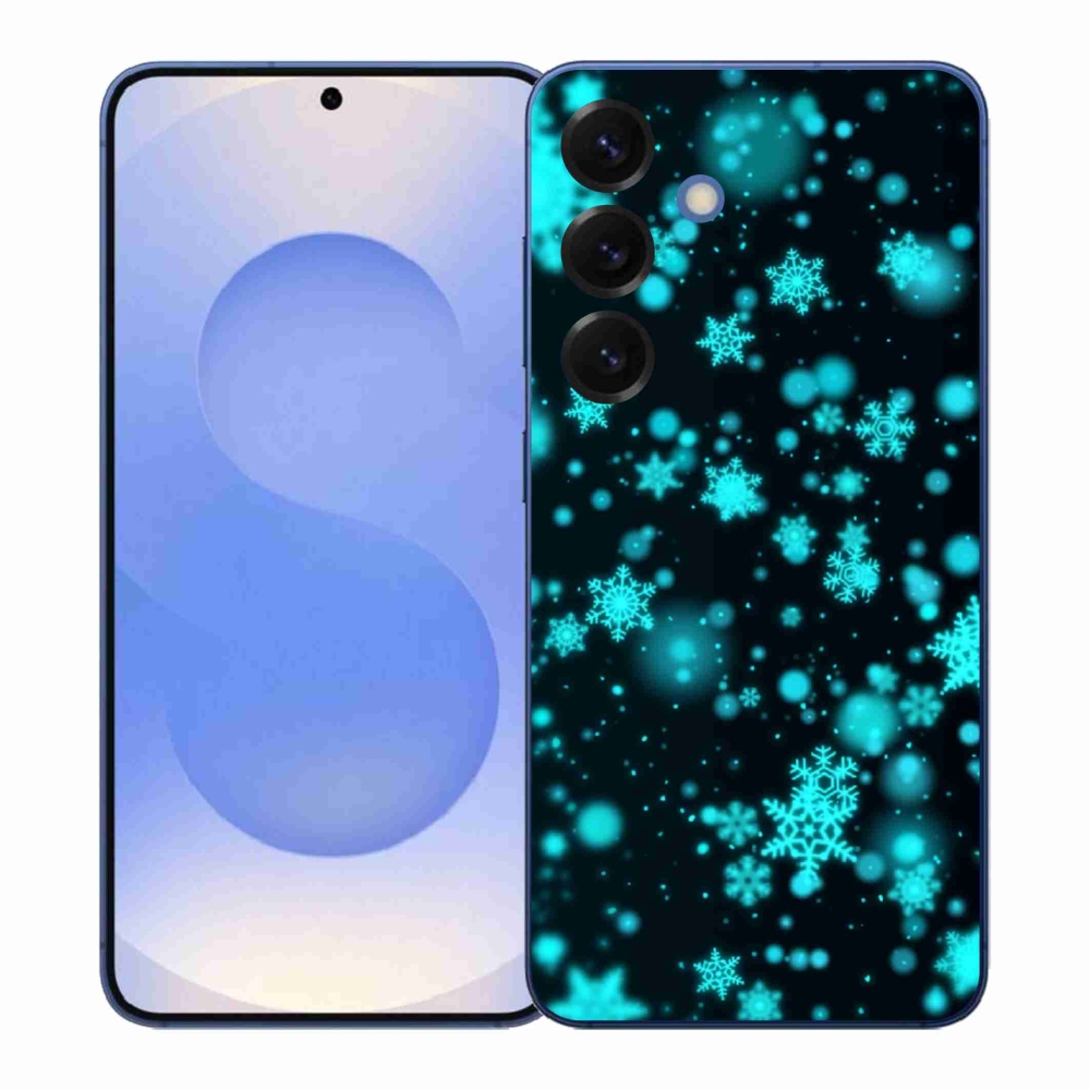 Gélový kryt mmCase na Samsung Galaxy S26+ - snehové vločky 1