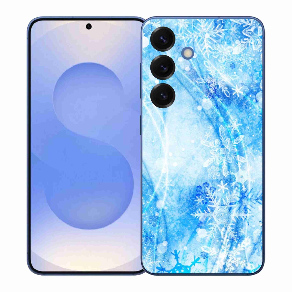 Gélový kryt mmCase na Samsung Galaxy S26+ - snehové vločky