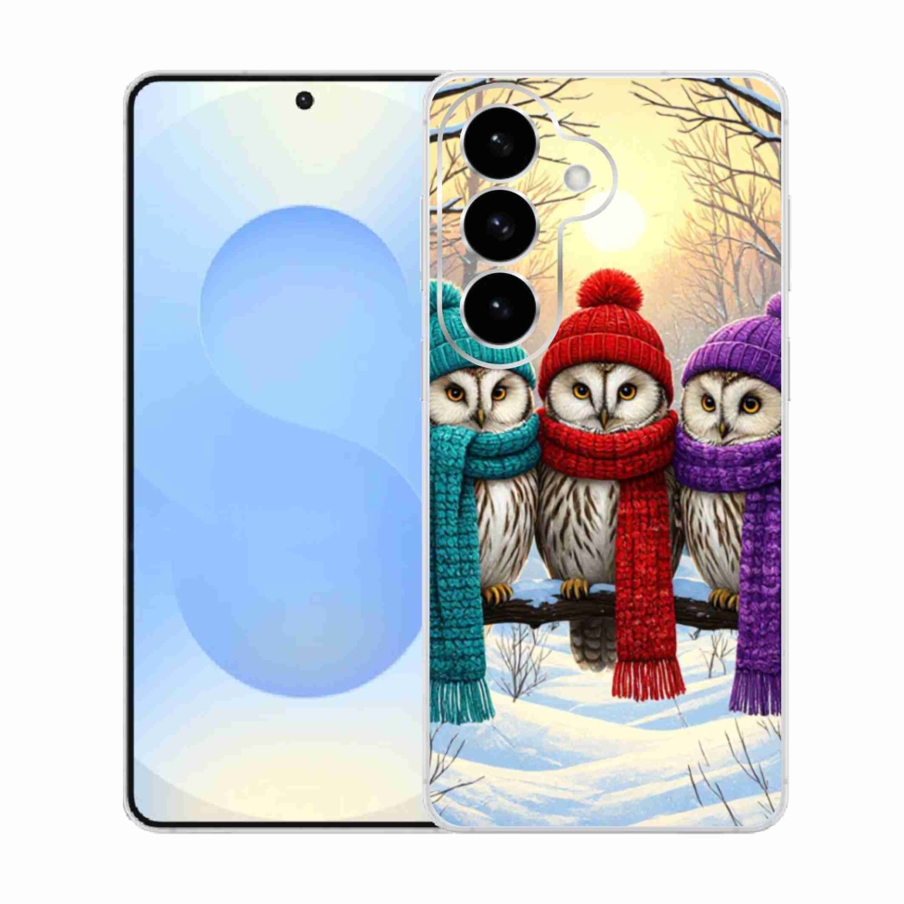 Gélový kryt mmCase na Samsung Galaxy S26 - soví priatelia