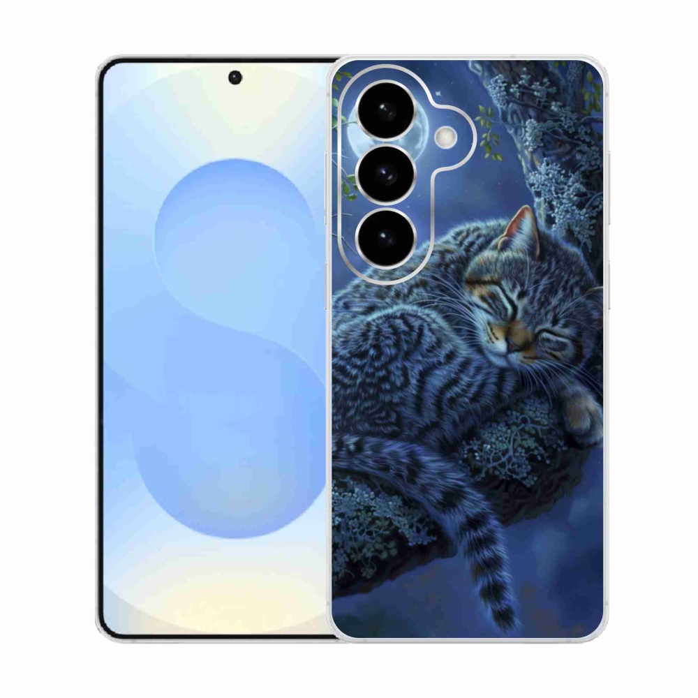 Gélový kryt mmCase na Samsung Galaxy S26 - spiaca mačka