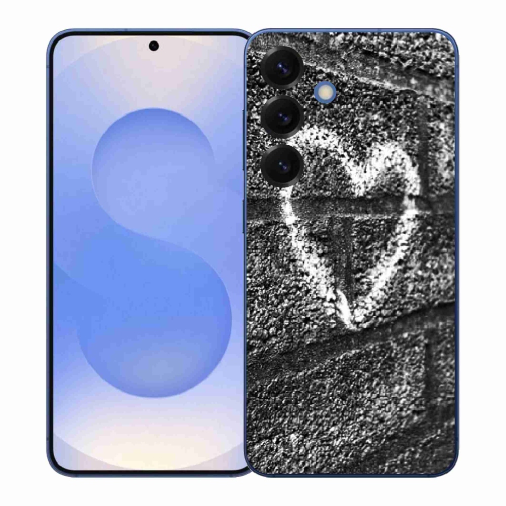 Gélový kryt mmCase na Samsung Galaxy S26+ - srdce na stene