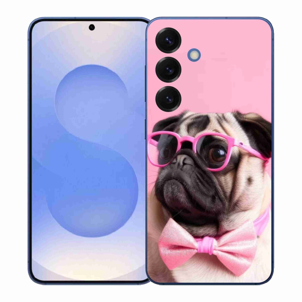 Gélový kryt mmCase na Samsung Galaxy S26+ - štýlový mops