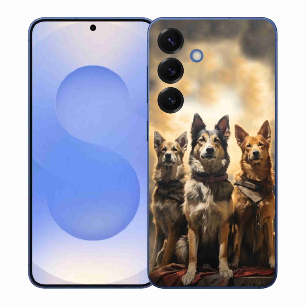 Gélový kryt mmCase na Samsung Galaxy S26+ - tri psy