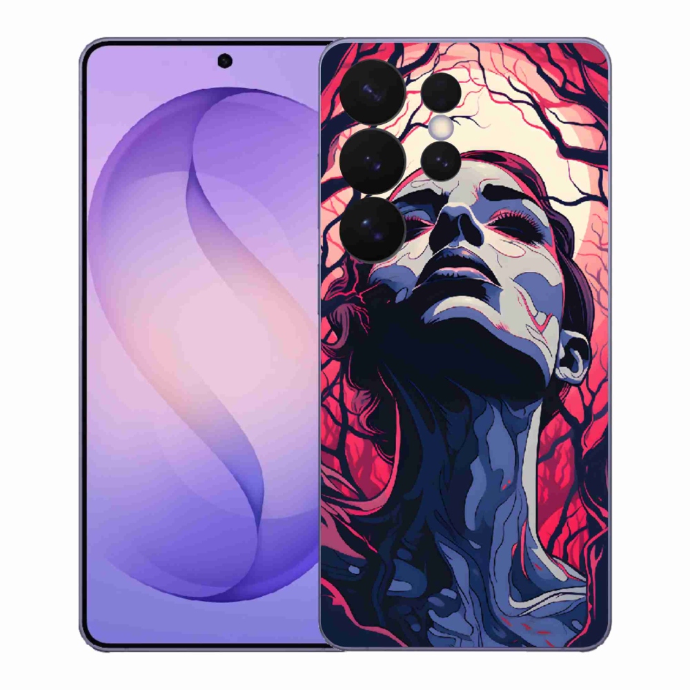 Gélový kryt mmCase na Samsung Galaxy S26 Ultra - abstraktná tvár