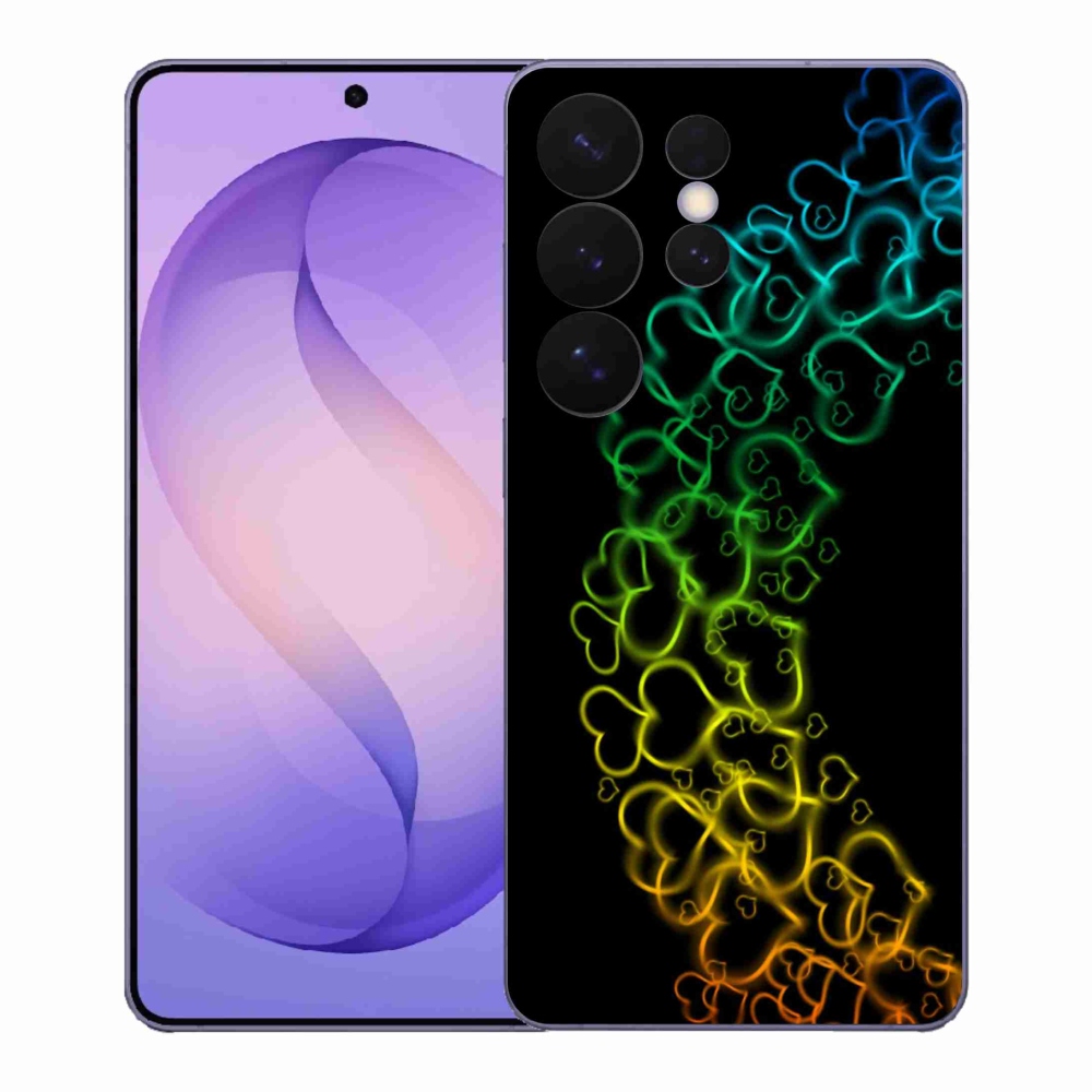 Gélový kryt mmCase na Samsung Galaxy S26 Ultra - farebné srdiečka