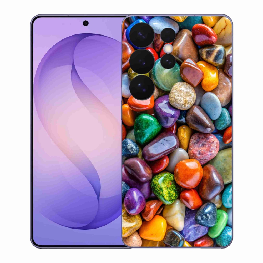 Gélový kryt mmCase na Samsung Galaxy S26 Ultra - farebné kamienky