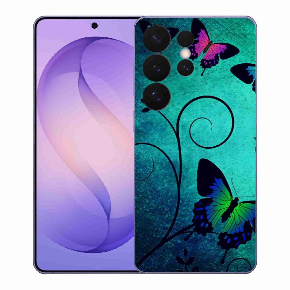 Gélový kryt mmCase na Samsung Galaxy S26 Ultra - farební motýle