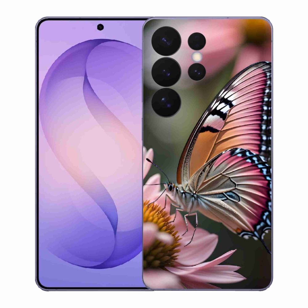 Gélový kryt mmCase na Samsung Galaxy S26 Ultra - farebný motýľ