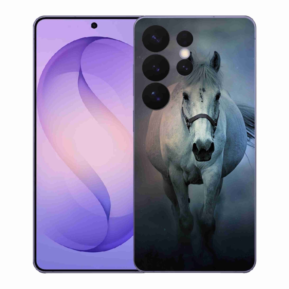 Gélový kryt mmCase na Samsung Galaxy S26 Ultra - bežiaci biely kôň