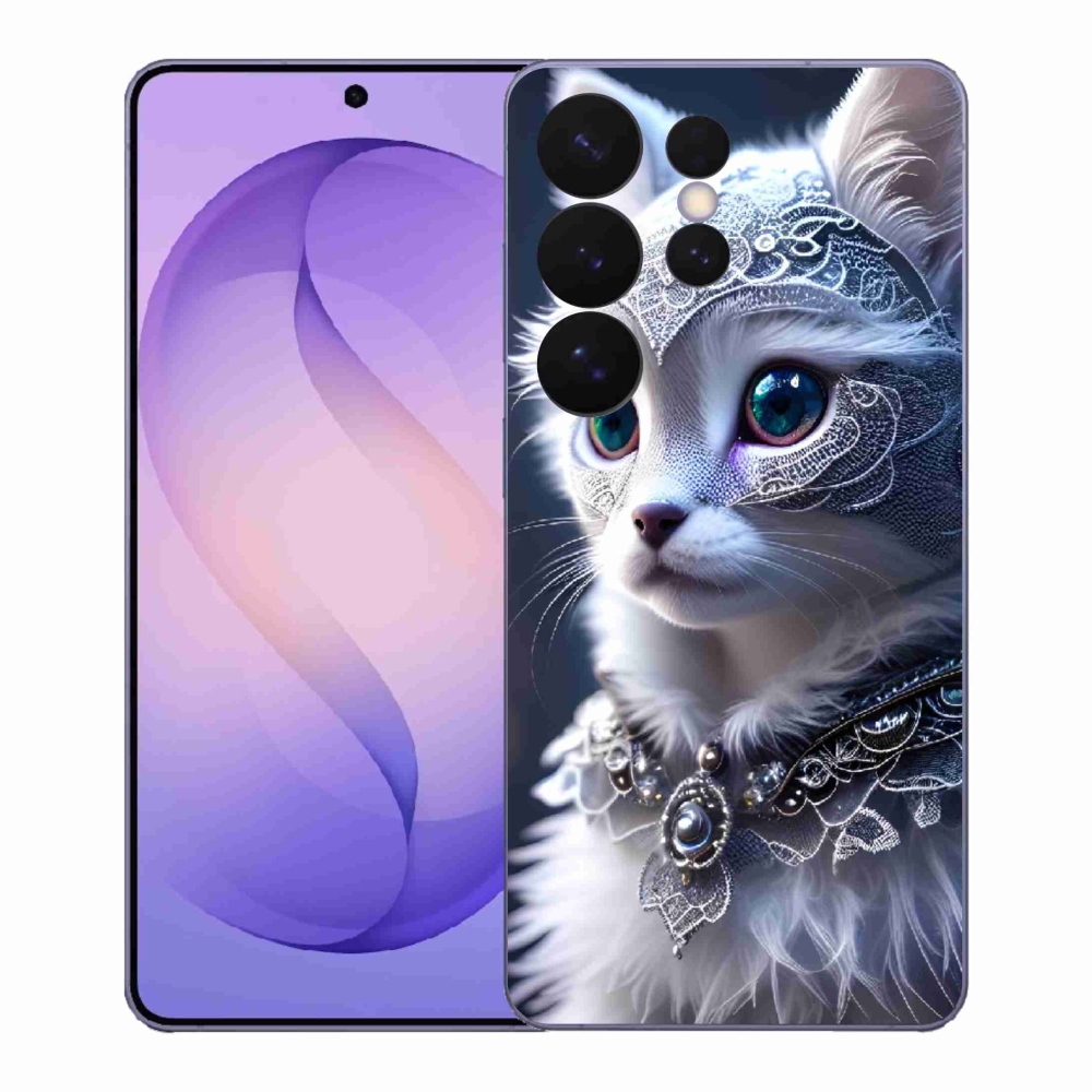 Gélový kryt mmCase na Samsung Galaxy S26 Ultra - biela mačka