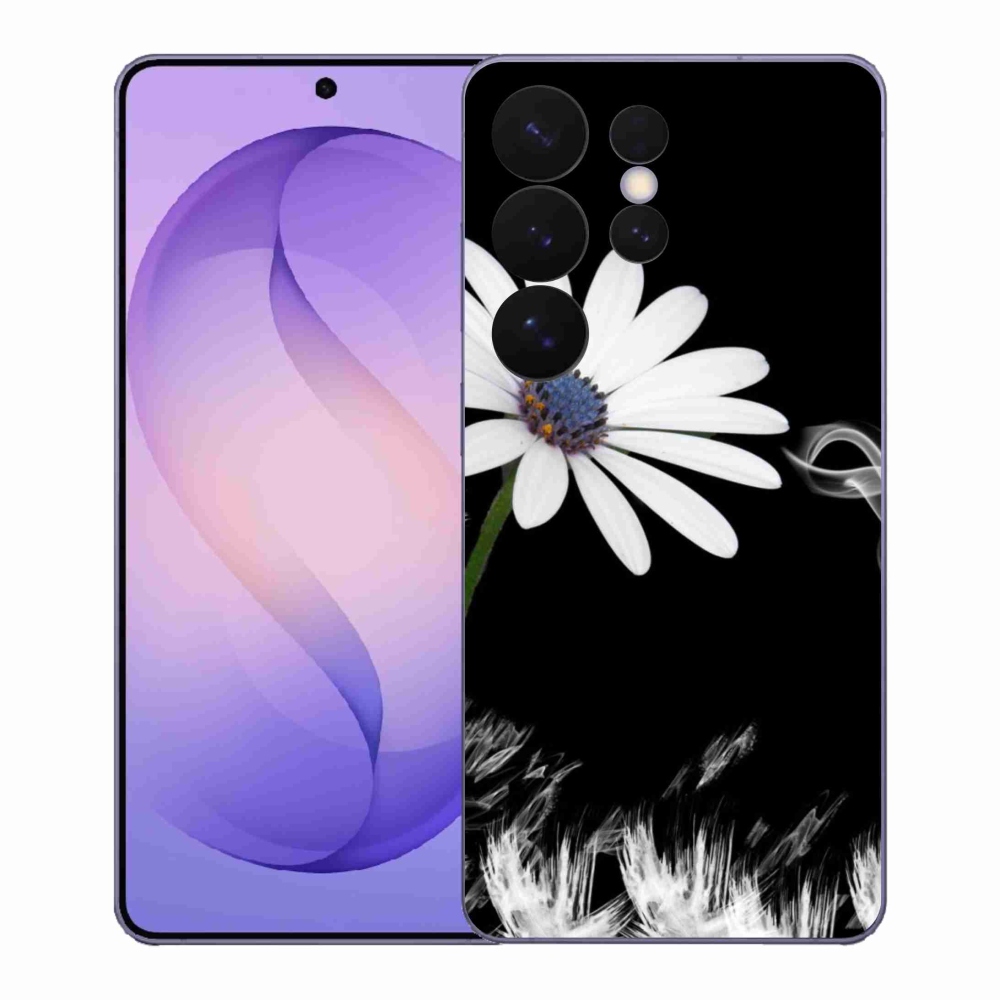 Gélový kryt mmCase na Samsung Galaxy S26 Ultra - biela kvetina