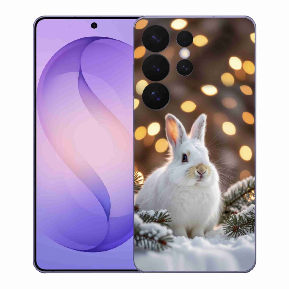 Gélový kryt mmCase na Samsung Galaxy S26 Ultra - biely zajac