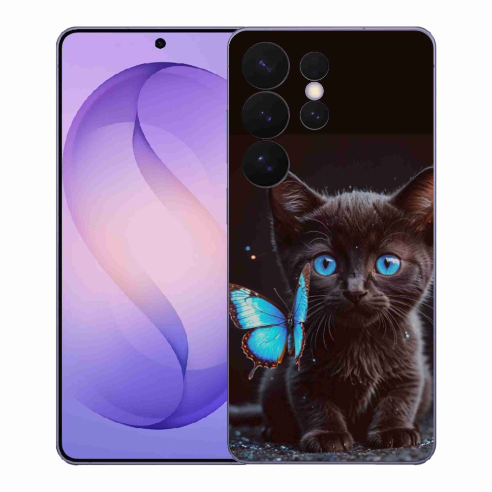 Gélový kryt mmCase na Samsung Galaxy S26 Ultra - čierne mačiatko 3