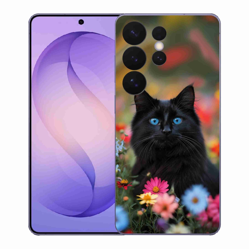 Gélový kryt mmCase na Samsung Galaxy S26 Ultra - čierne mačiatko 4