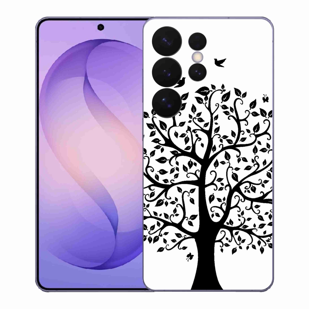Gélový kryt mmCase na Samsung Galaxy S26 Ultra - čiernobiely strom